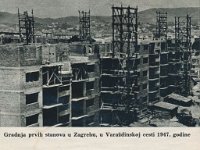 Varaždinska cesta (današnja ulica grada Vukovara), izgradnja novih zgrada, 1947. godine